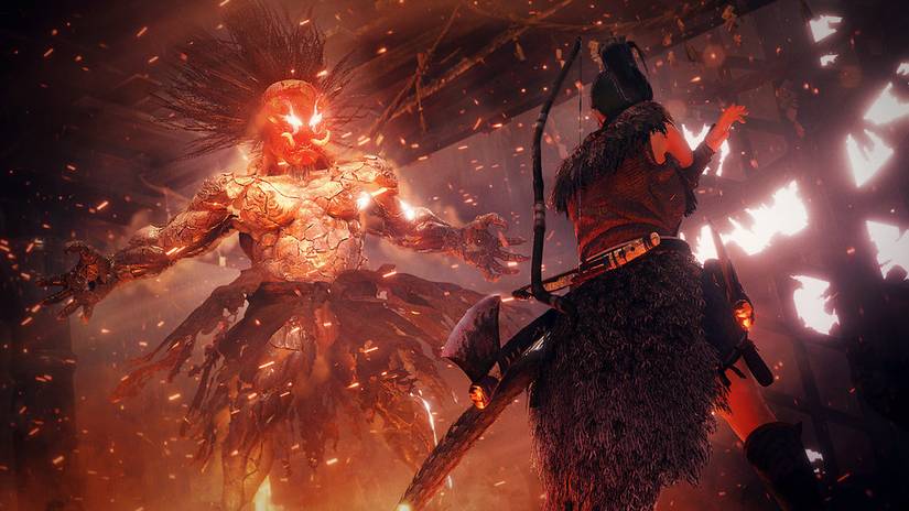 nioh 2 screenshot showcase lady ninja giant demon team ninja