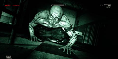 Hiding under a bed in Outlast