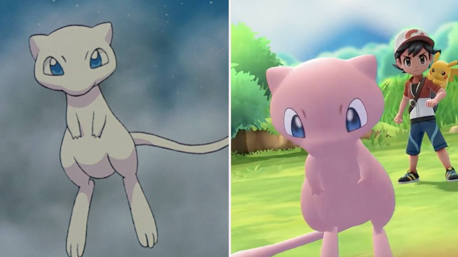 Mew First Pokemon Mew Anime Pokémon Hd Meowth Mew Pikachu Pokemon Psyduck, Pikachu And