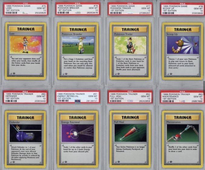 pokemon cards auction trainer