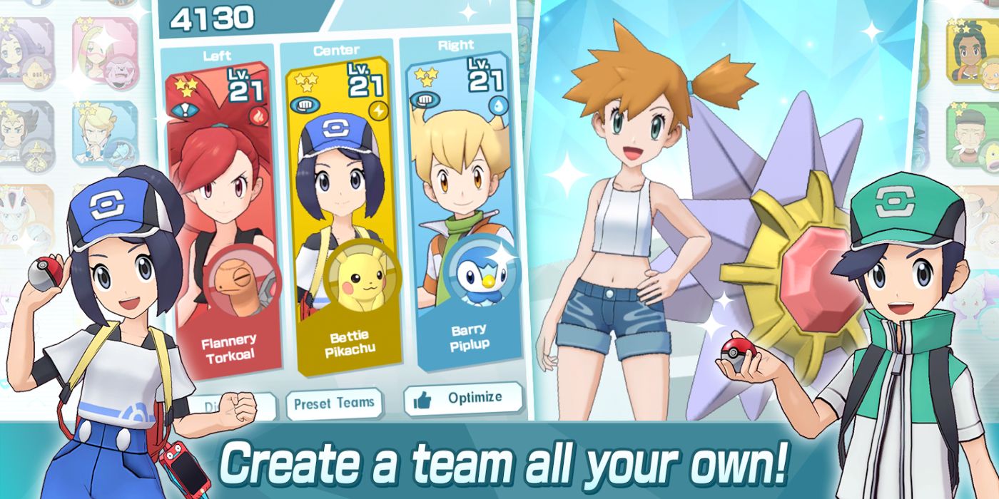 pokemon masters create a team