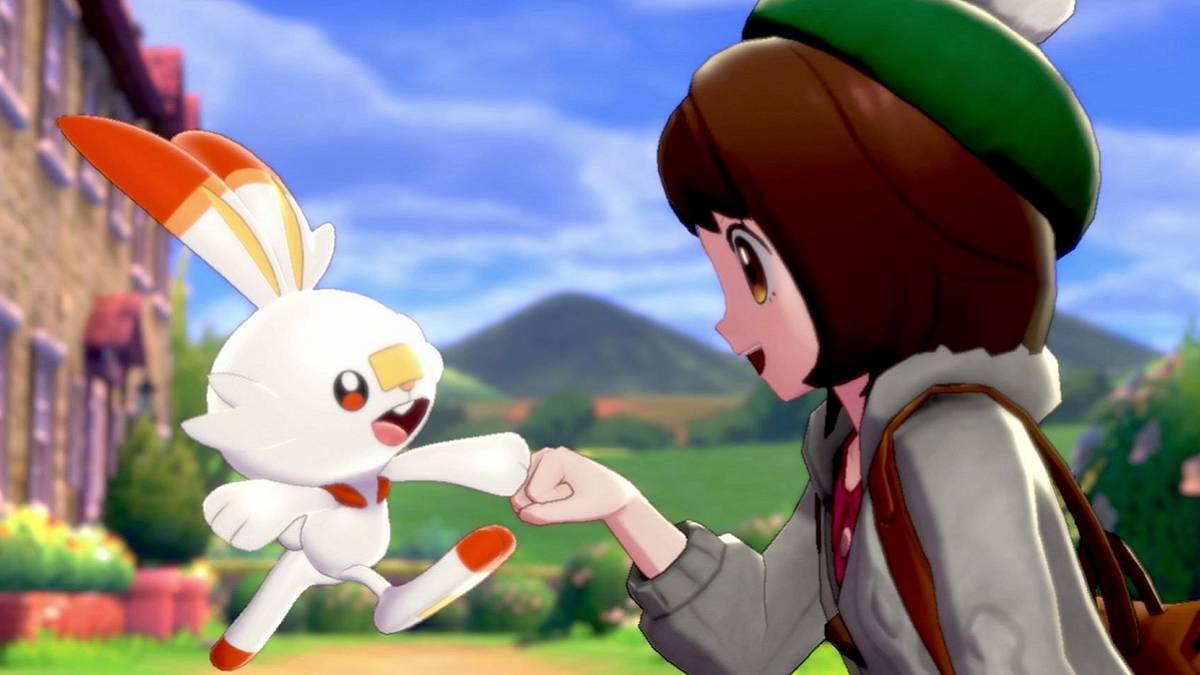 pokemon sword and shield scorbunny fist bump