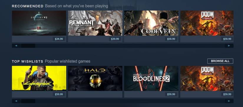 steam recommended games