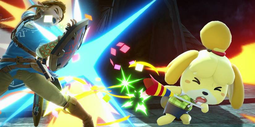 super smash bros ultimate isabelle infinite combo