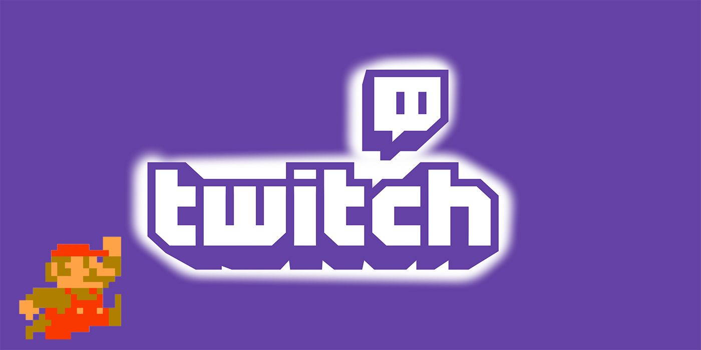 twitch logo with mario