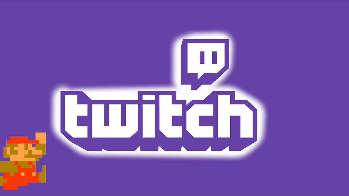 twitch logo with mario