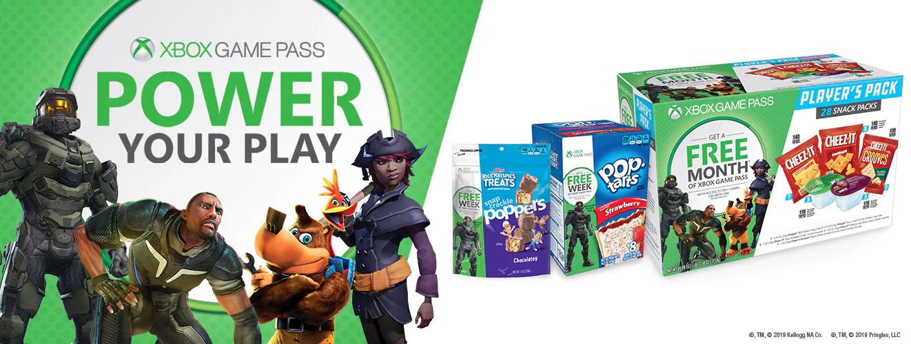 xbox game pass advertisement kellogs