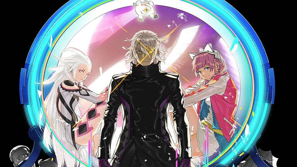 The main characters facing the camera in AI: The Somnium Files