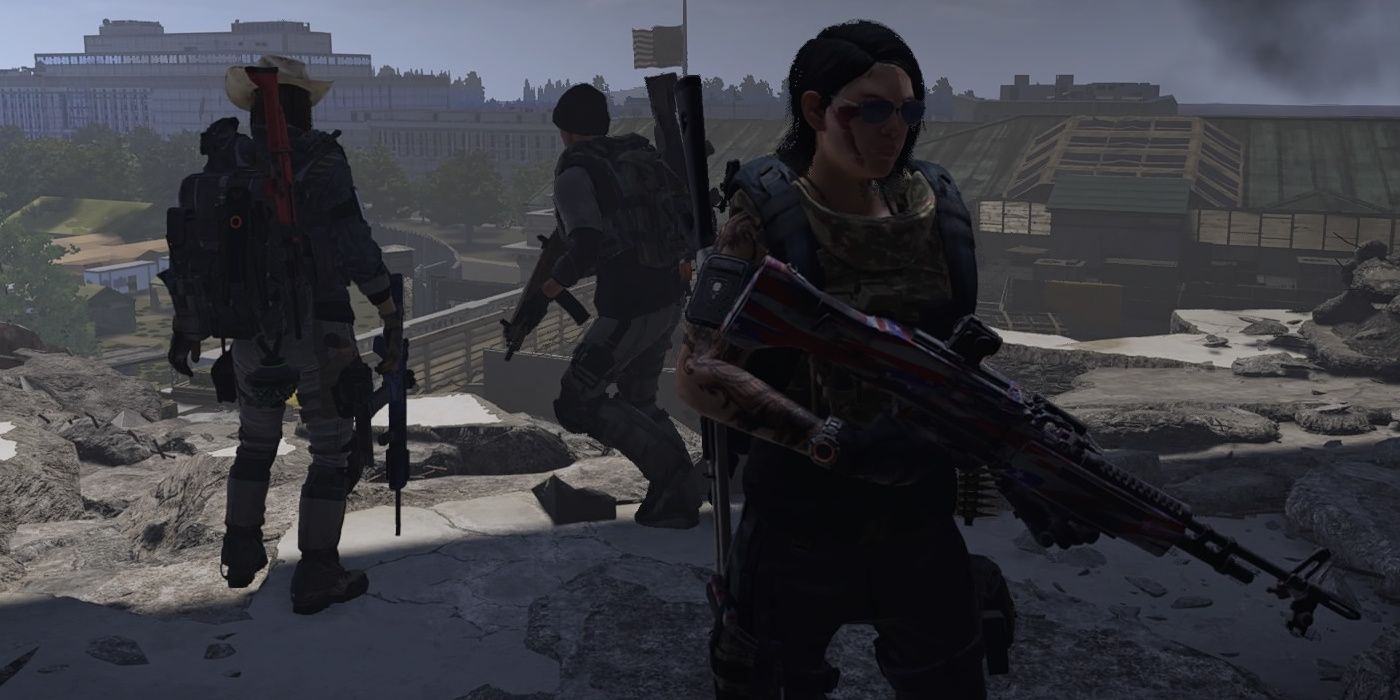 division 2 one character walking away from two others