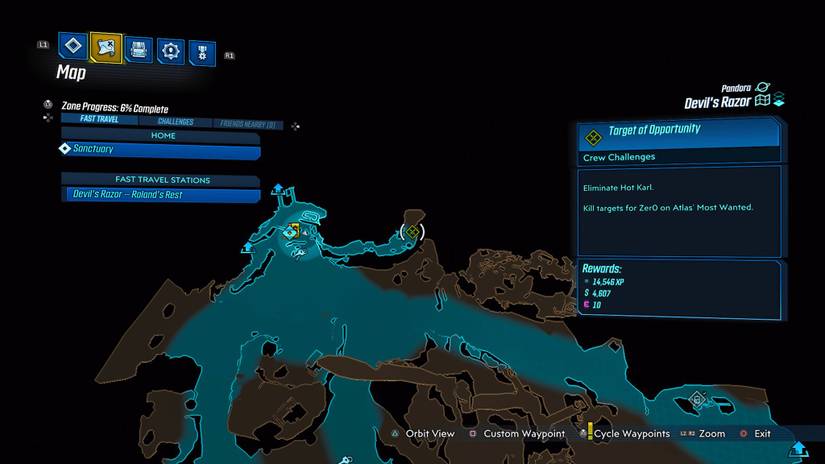 borderlands 3 hot karl zer0 assassination map