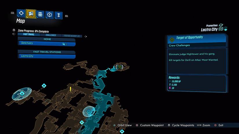 borderlands 3 judge hightower location map lectra city