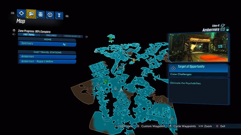 borderlands 3 zer0 assassination psychobillies location map