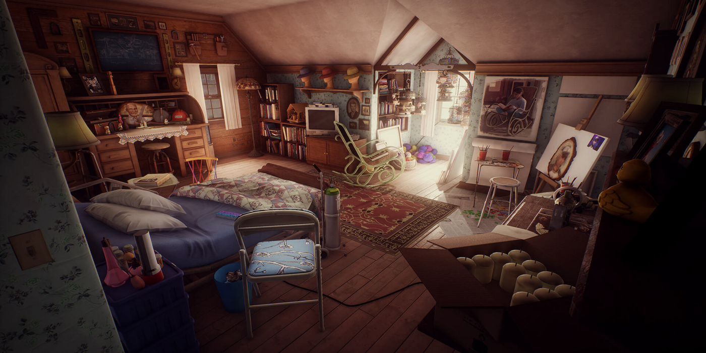 Room in Edith Finch house