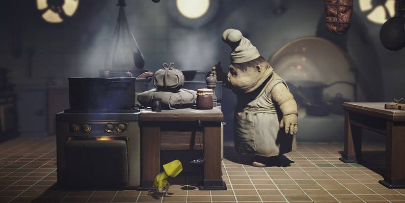 Little Nightmares - protagonist hiding