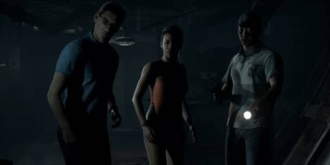 Man of Medan Two characters and a pirate