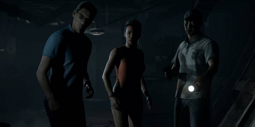 Man of Medan Two characters and a pirate