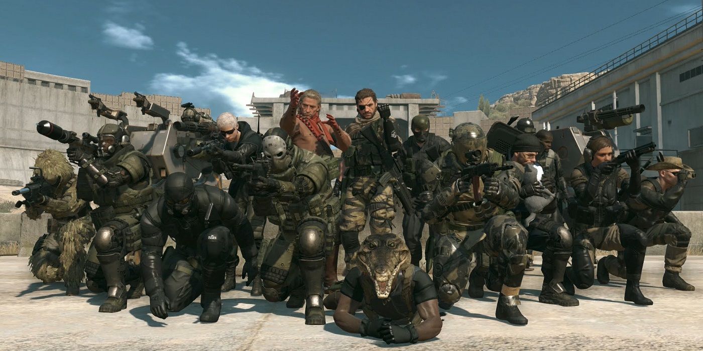 Metal Gear Solid V multiplayer squad with snake and ocelot