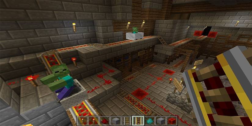 Minecraft Redstone Railway