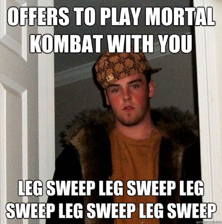 Mortal Kombat leg sweep meme