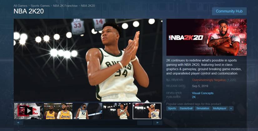 nba 2k20 review bombing microtransactions