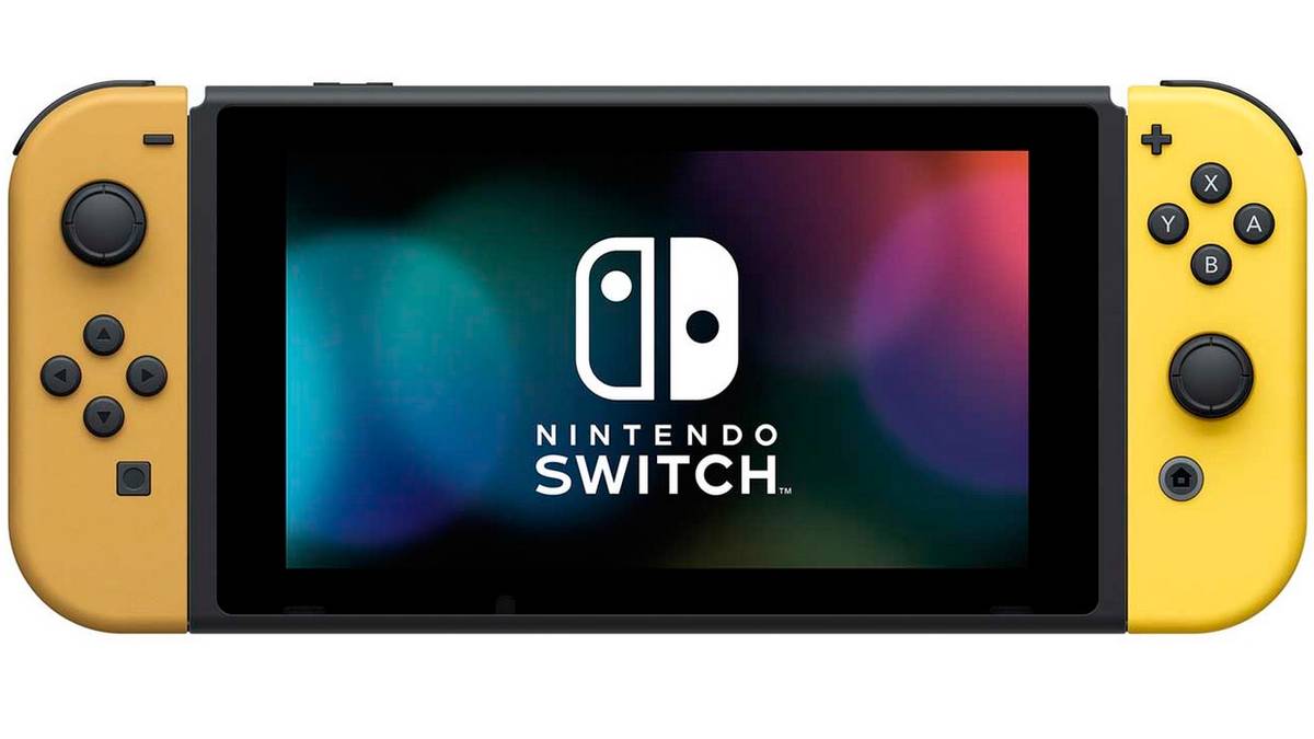 Nintendo Switch w/ yellow Joy-Cons