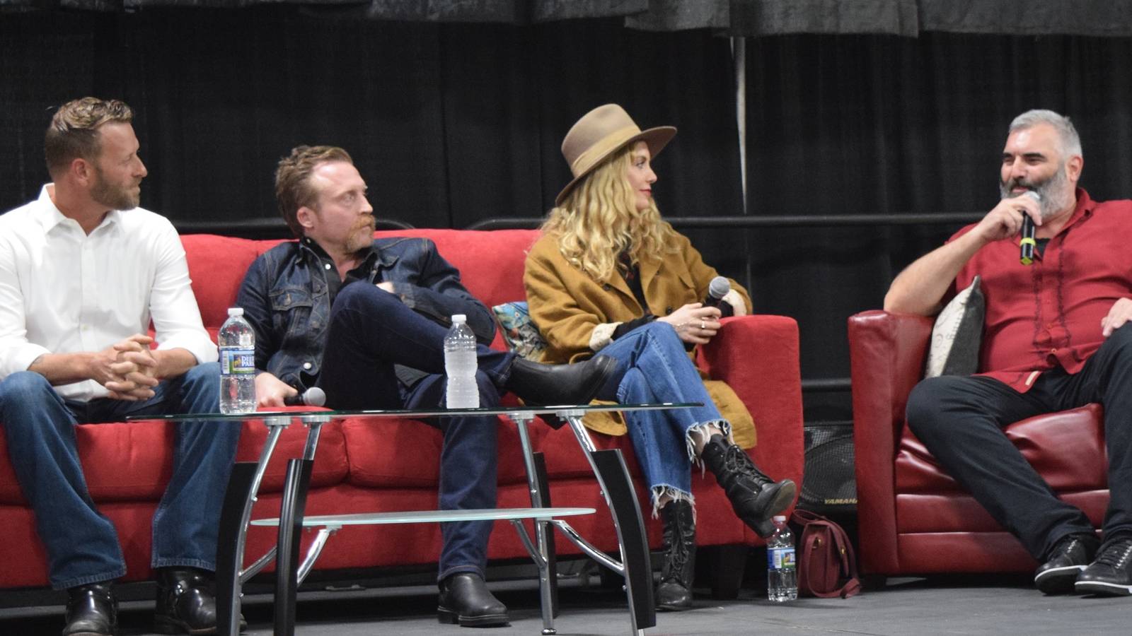 Red Dead Redemption 2 Cast photo sitting on chairs