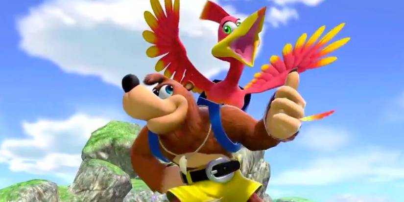 Super Smash Bros. Ultimate Banjo giving thumbs-up
