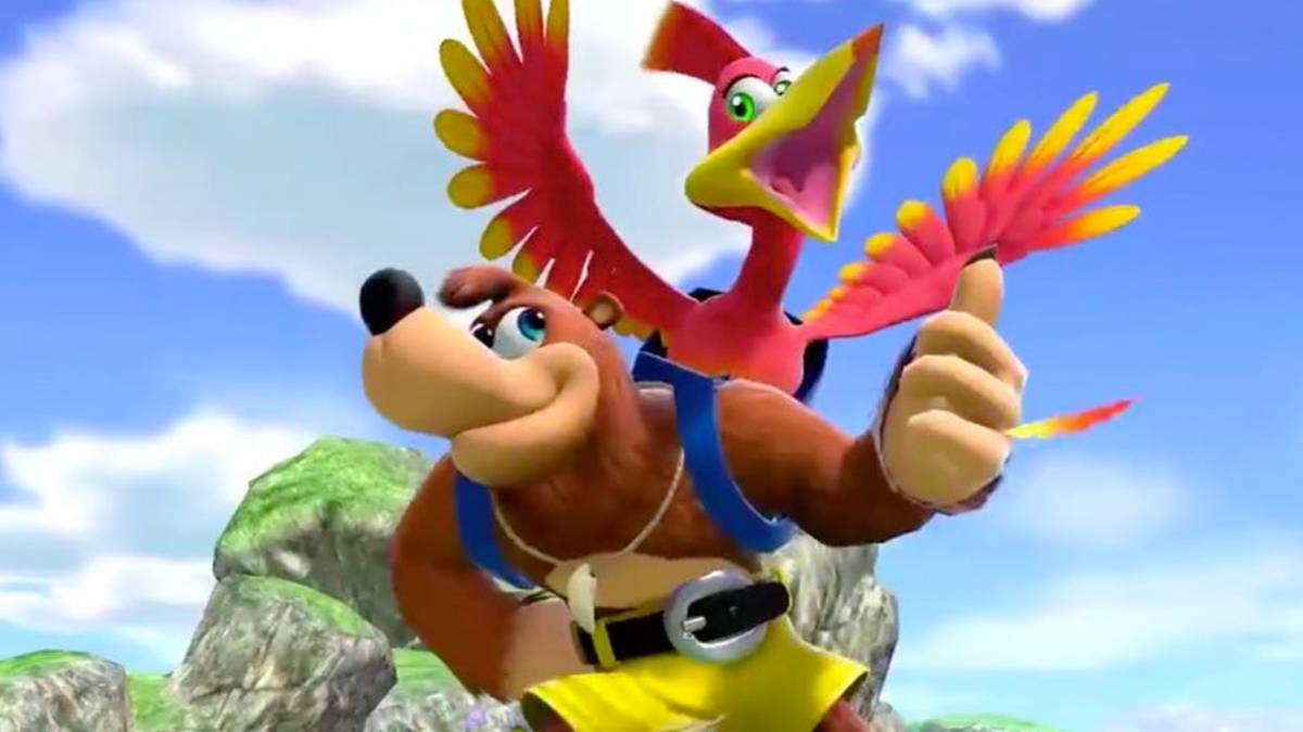 Super Smash Bros. Ultimate Banjo giving thumbs-up