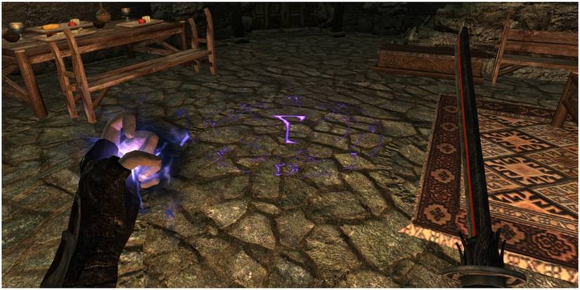 Skyrim Casting a Rune Spell