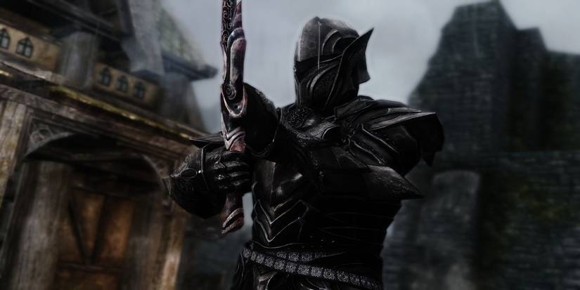 The Ebony Warrior in Skyrim