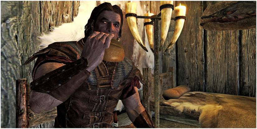 Skyrim Hadvar Eating