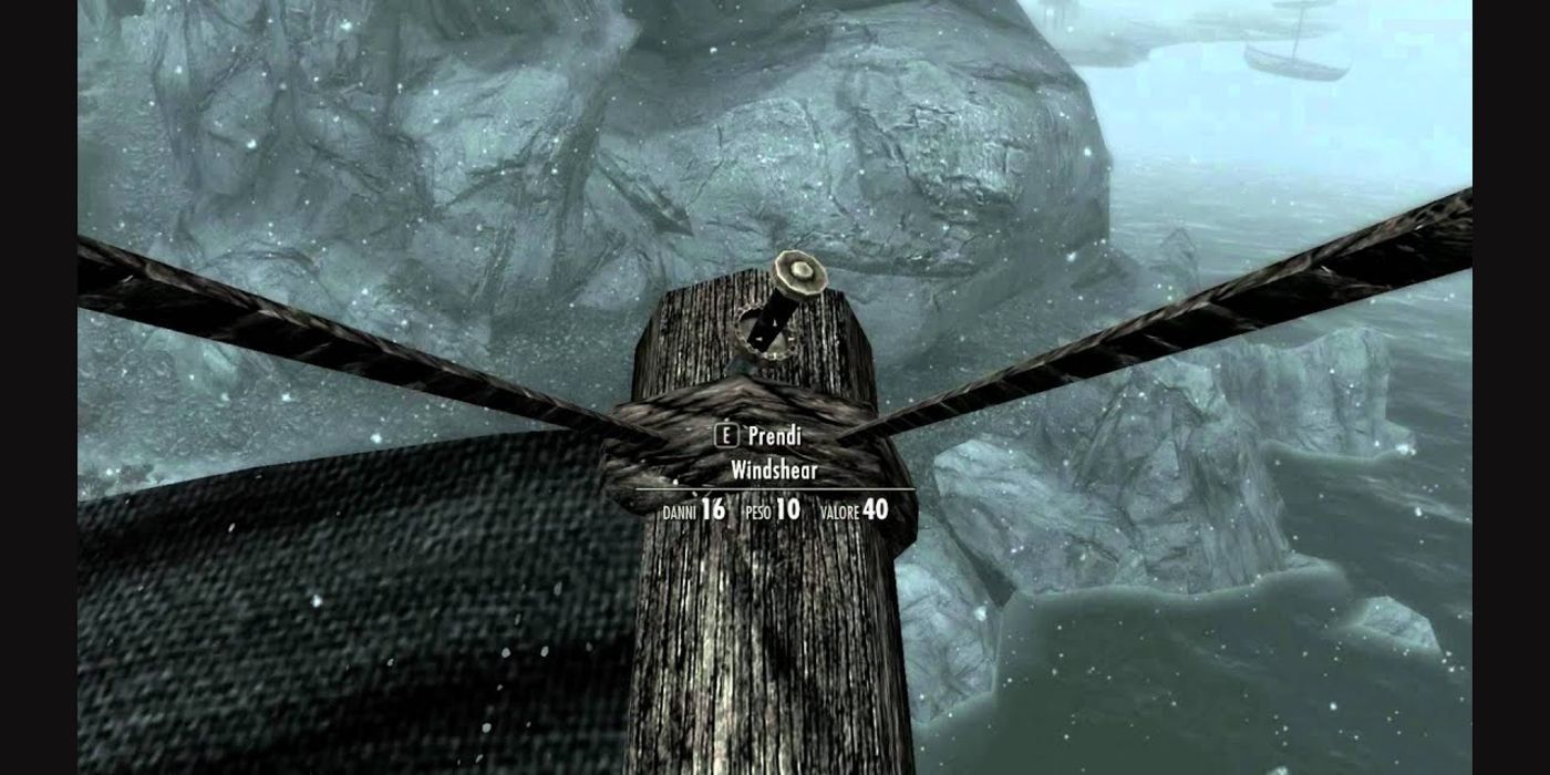 Skyrim Windshear on the front mast of the Katariah