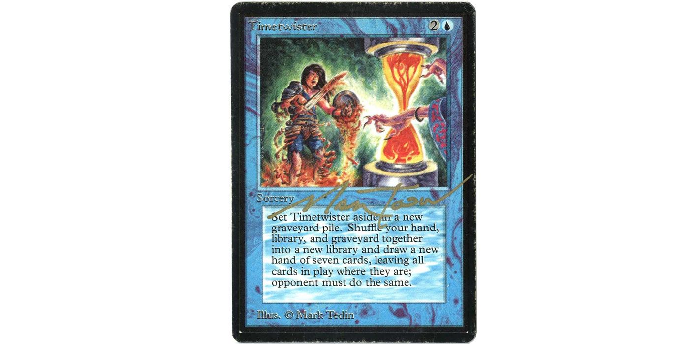 The Timetwister sorcery card from the Alpha Set of Magic: The Gathering