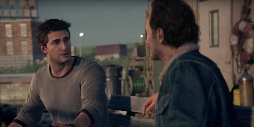 Uncharted 4 Drake talking to his brother sam in the intro