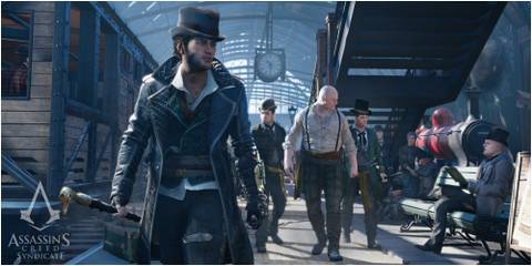 Assassin's Creed Syndicate Jacob Leading His Gang Through Paddington Station