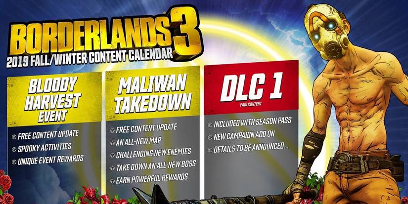 borderlands 3 fall/winter 2019 content calendar