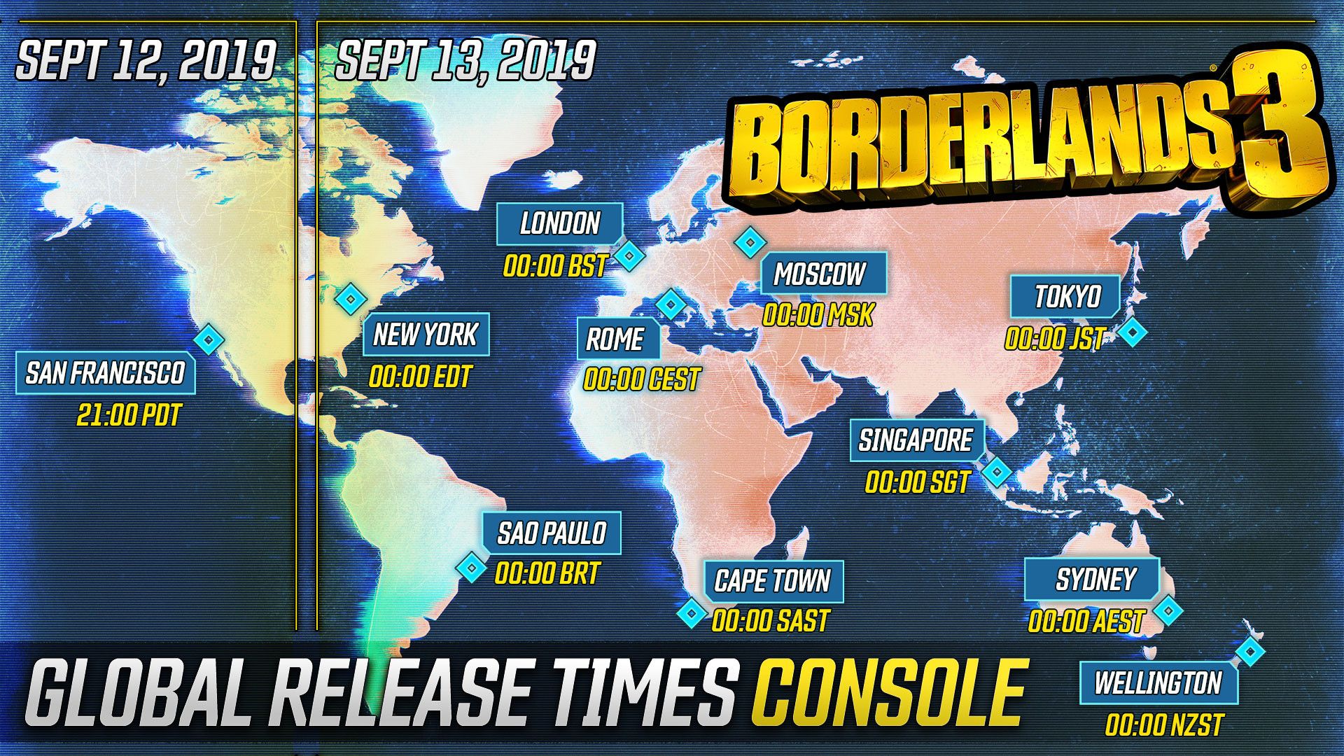 What Time Does Borderlands 3 Come Out