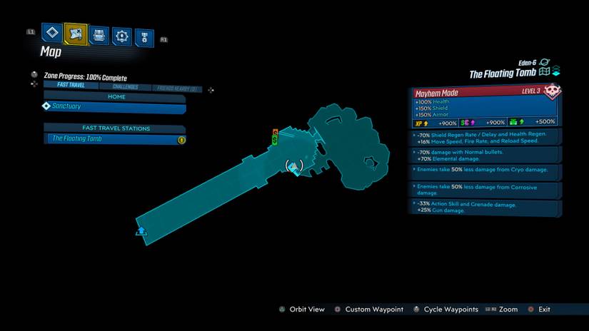 floating tomb mayhem mode