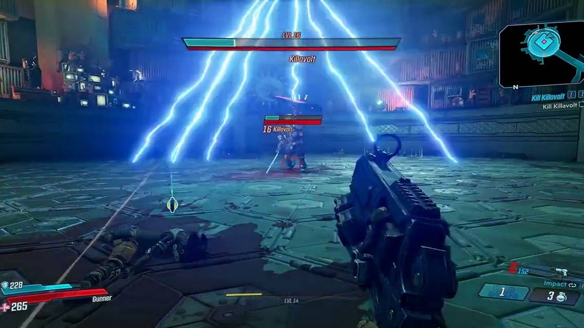 Killavolt does a lightning attack.