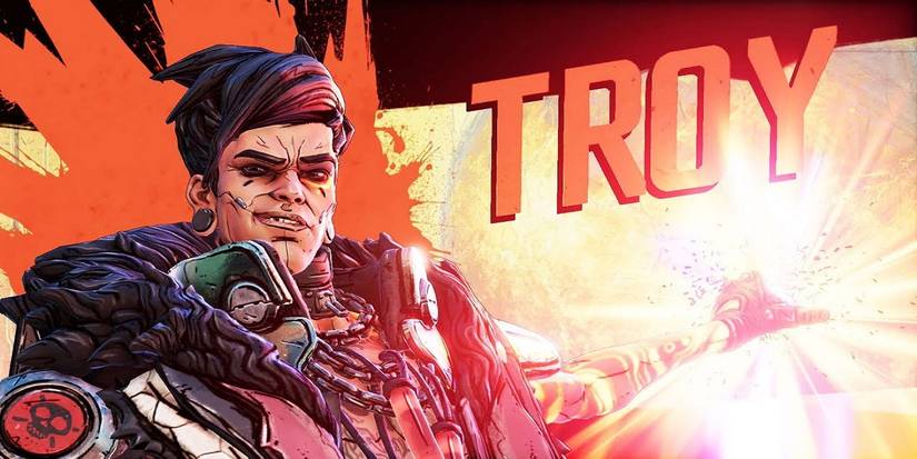 Troy looking menacing.