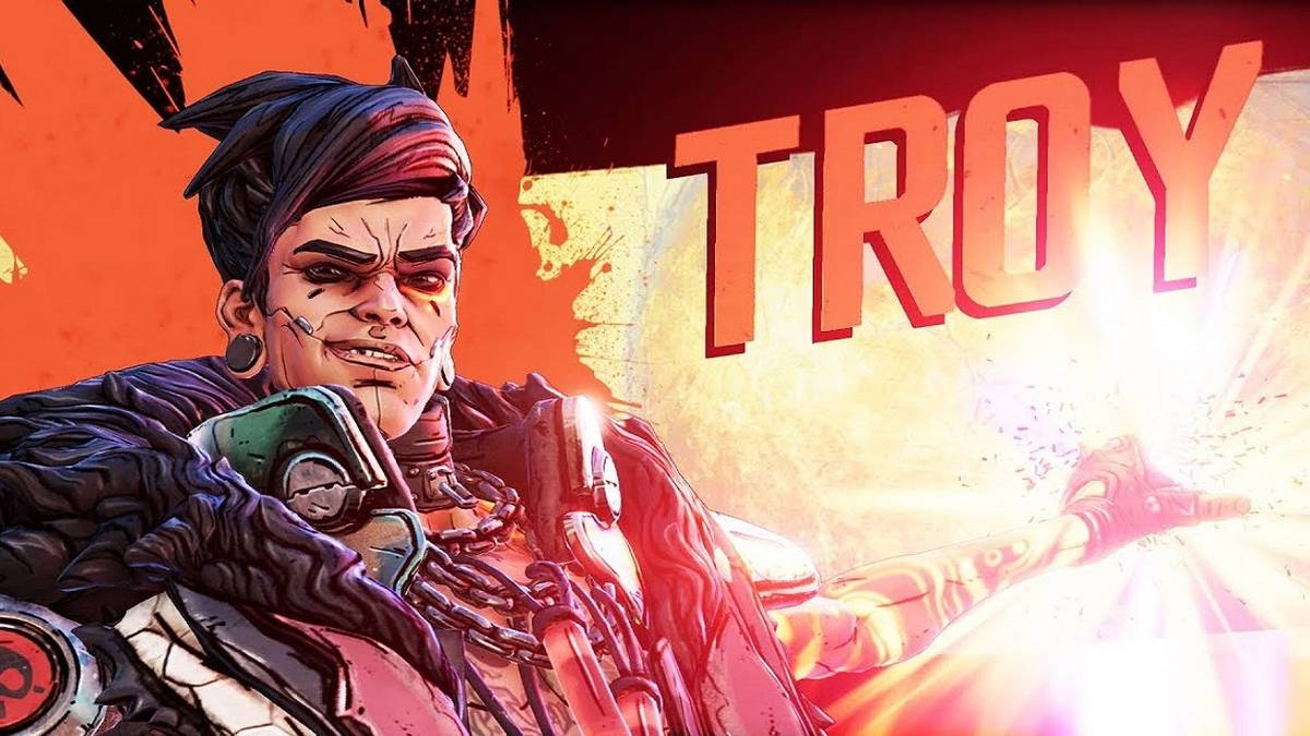 Troy looking menacing.