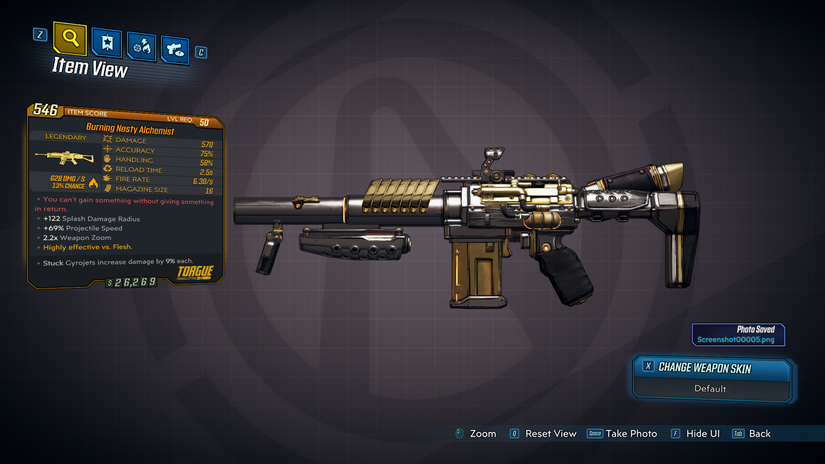 Alchemist Assault Rifle from Borderlands 3