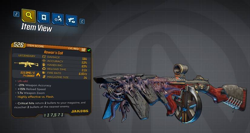The Rowan's Call AR from Borderlands 3