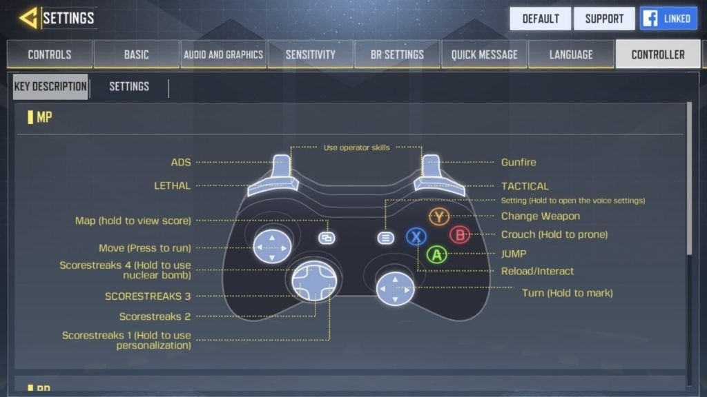 call of duty mobile support controller