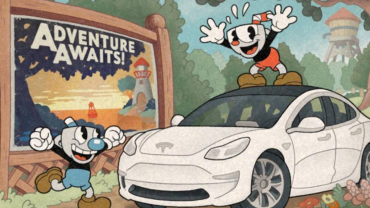 cuphead tesla arcade crossover