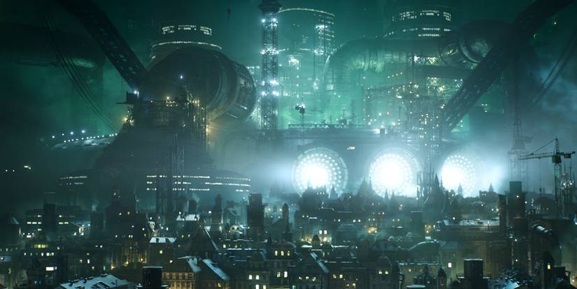 final fantasy 7 midgard screenshot cinematic