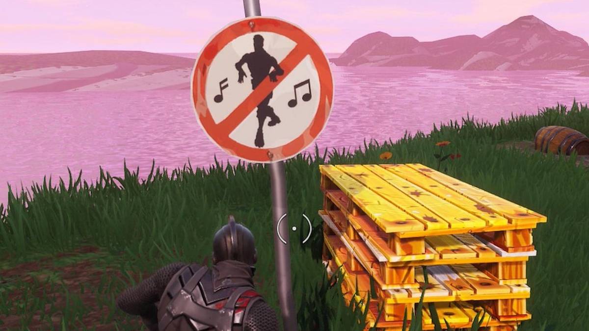fortnite challenge dancing sign