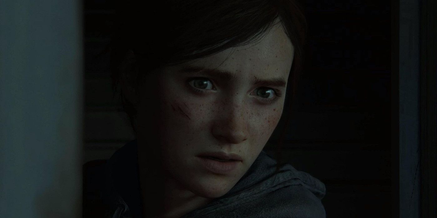 Lexica - Portrait of adult Ellie from the game The last of us 2, medium  shot looking to the side, raining, traces of rain on her face --ar 16:9  --tes