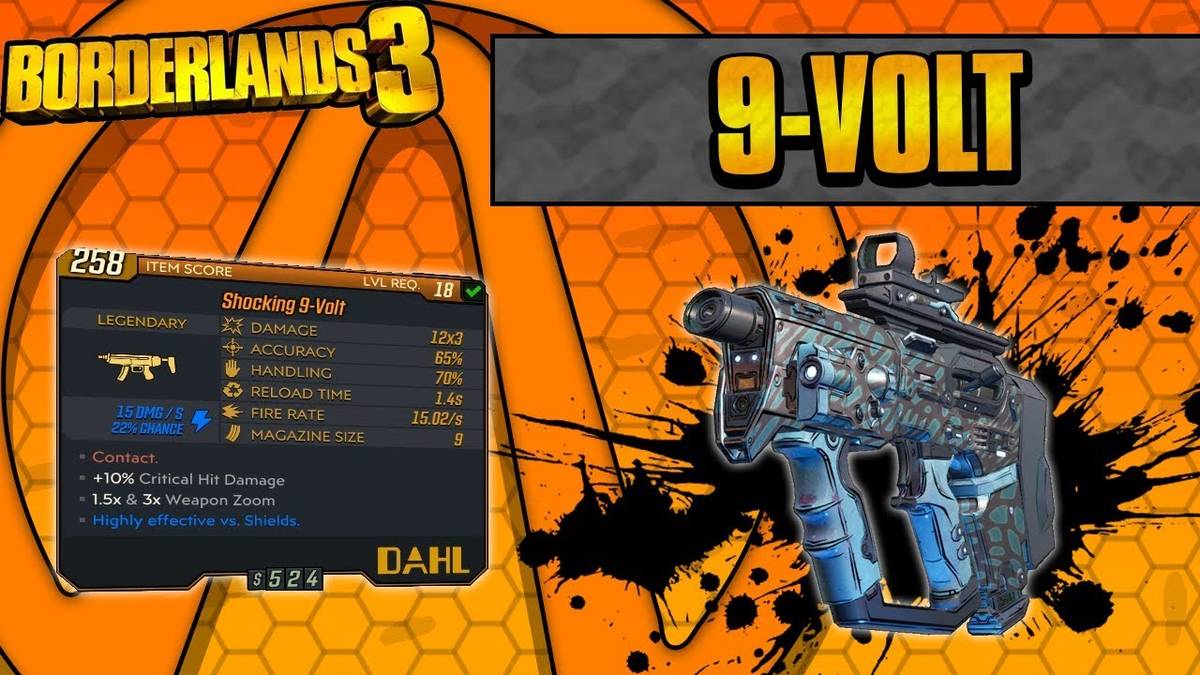 9-volt gun in Borderlands.
