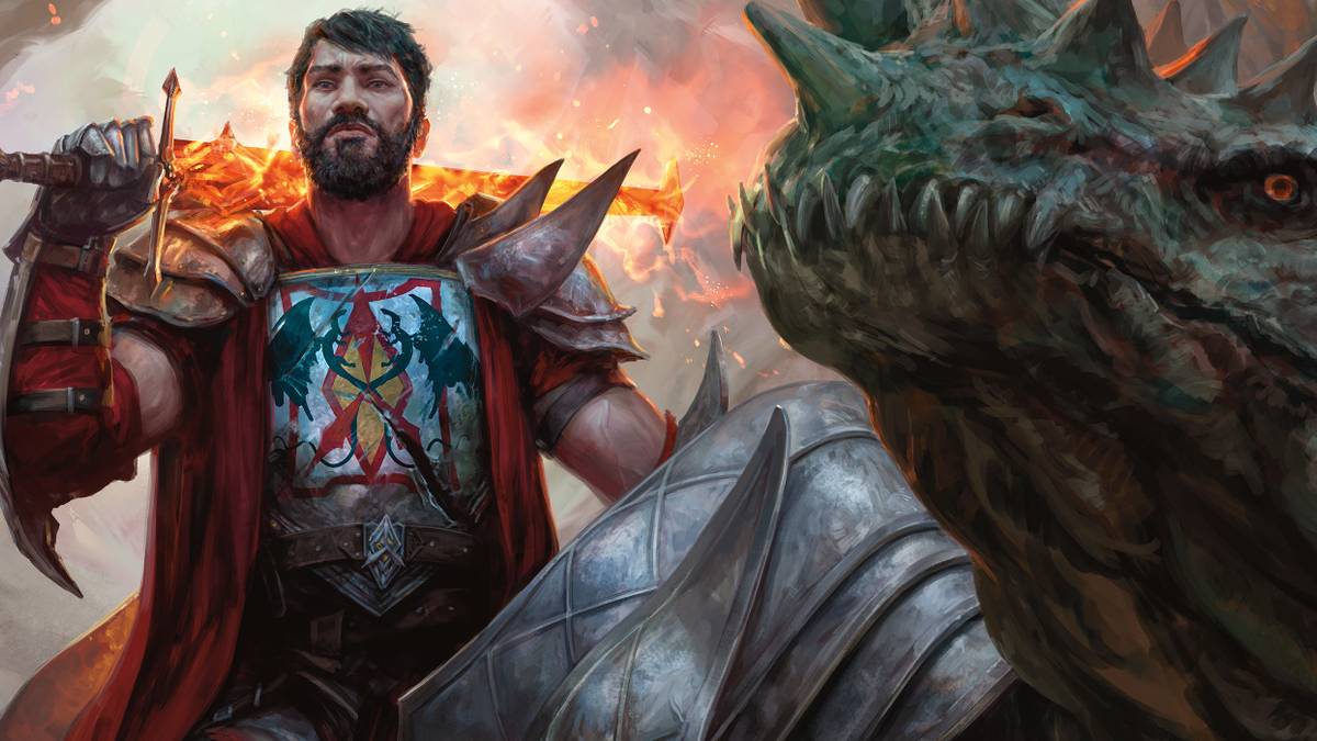 mtg throne of eldraine questing beast